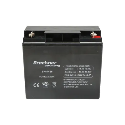 Baterie plumb acid 12V, 17Ah 20HR SLA pentru gard electric 180x75x165mm Breckner Germany