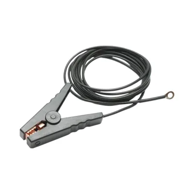 Cablu de racordare cu clema crocodil negru pentru gard electric