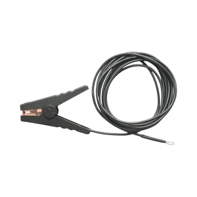 Cablu de racordare cu clema crocodil negru pentru gard electric - imagine 2