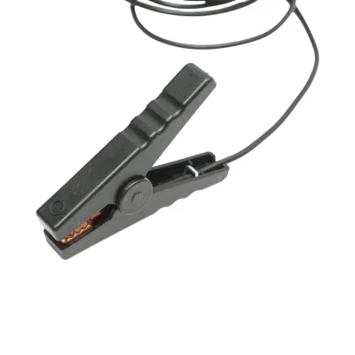 Cablu de racordare cu clema crocodil negru pentru gard electric - imagine 3