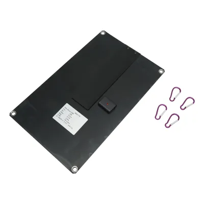 Sistem solar fotovoltaic portabil cu panou 10W cu regulator tensiune pentru camping - imagine 2