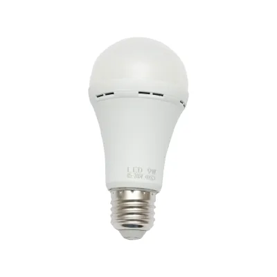 Bec LED 9W, 220V, E27, 6500K lumina rece, emergenta cu sistem de avarie si baterie reincarcabila 1200mah