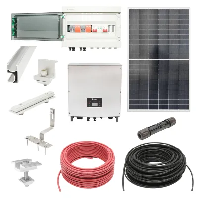 Kit complet fotovoltaic ON-GRID cu invertor 5KW INVT si panouri solare POLYCROWN 12x450W, sitem prindere pe tigala/tabla
