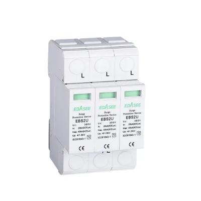 Descarcator supratensiune cu semnalizare pentru sisteme fotovoltaite 3P, 20-40KA, 1000VDC EBS2UZ - imagine 2