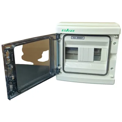 Tablou sigurante aplicat 1 rand, 8 module, IP65, 210x210x100mm Ebasee - imagine 3