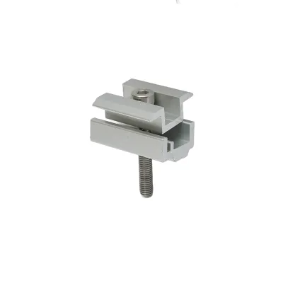 Clema intermediara 35mm cu surub M8x55mm-prinderi panou solar fotovoltaic, pentru sistem LF74, LT24
