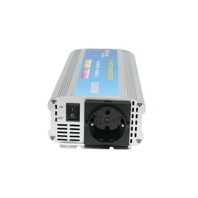 Invertor tensiune 1000W. 12V/24V - 220V unda sinusoidala modificata 241x95x55mm. Breckner Germany