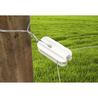 Izolator de capat, alb pentru gard electric Breckner Germany - imagine 3