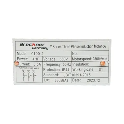 Motor electric trifazat 3KW, 380V cu bobinaj din cupru si carcasa de aluminiu IP44 - imagine 5