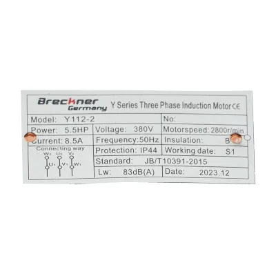 Motor electric trifazat 4KW, 380V cu bobinaj din cupru si carcasa de aluminiu IP44 - imagine 5