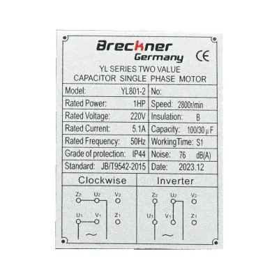 Motor electric monofazat 0.75 KW, 220V cu carcasa de aluminiu IP44 - imagine 5