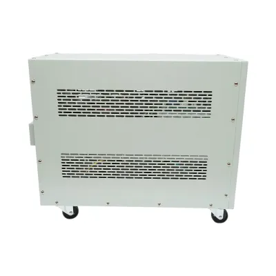 Stabilizator automat de tensiune 15KVA trifazat cu servomotor bypass, afisaj LCD Breckner Germany - imagine 5