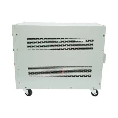 Stabilizator automat de tensiune 15KVA trifazat cu servomotor bypass, afisaj LCD Breckner Germany - imagine 3