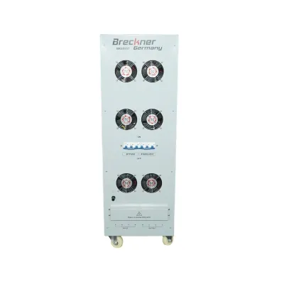 Stabilizator automat de tensiune 45KVA trifazat cu servomotor, bypass, afisaj LCD Breckner Germany - imagine 4