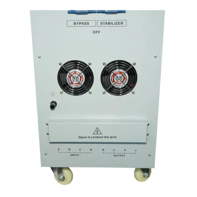 Stabilizator automat de tensiune 45KVA trifazat cu servomotor, bypass, afisaj LCD Breckner Germany - imagine 10