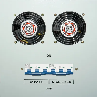 Stabilizator automat de tensiune 45KVA trifazat cu servomotor, bypass, afisaj LCD Breckner Germany - imagine 9
