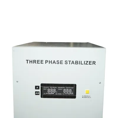 Stabilizator automat de tensiune 80KVA trifazat cu servomotor, bypass, afisaj LCD Breckner Germany - imagine 6