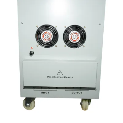 Stabilizator automat de tensiune 80KVA trifazat cu servomotor, bypass, afisaj LCD Breckner Germany - imagine 9