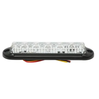Lampa laterala gabarit slim alba LED 12-24V, galbena FR1286W Breckner Germany - imagine 2
