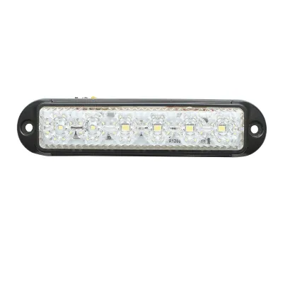 Lampa laterala gabarit slim alba LED 12-24V, galbena FR1286W Breckner Germany