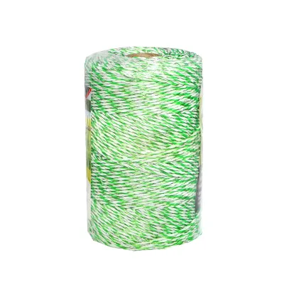 Rola fir verde-alb fi 3mm 3x0.2mm inox, 1x0.25 cupru 0.45 Ohm/m, 250m gard electric Baisan - imagine 3