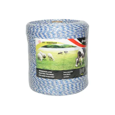 Rola fir albastru-alb fi 2mm 6x0.2mm SS 3.8 Ohm/m, 1000m gard electric  - imagine 3