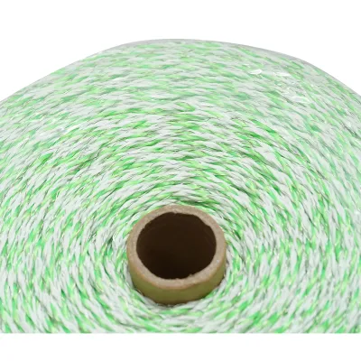 Rola fir verde fluorescent-alb fi 2.5mm 3x0.2mm SS, 1x0.25mm Cu, 1000m gard electric Breckner Germany - imagine 4