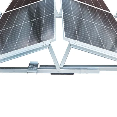 Sistem montaj, structura prinderi 10 panouri solare Est-Vest din otel galvanizat cu profil triunghiular 1700mm - imagine 5