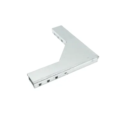 Cot orizontal 90 grade din otel galvanizat pentru jgheab 25x50mm - imagine 2