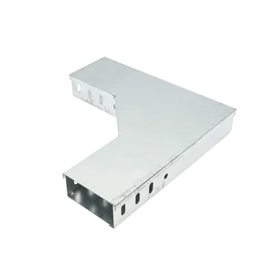Cot orizontal 90 grade din otel galvanizat pentru jgheab 50x100mm - imagine 2