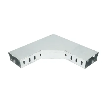 Cot orizontal 90 grade din otel galvanizat pentru jgheab 50x100mm