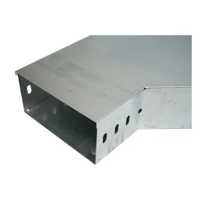 Cot orizontal 90 grade din otel galvanizat pentru jgheab 100x200mm	 - imagine 4
