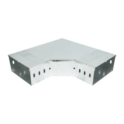 Cot orizontal 90 grade din otel galvanizat pentru jgheab 100x200mm	