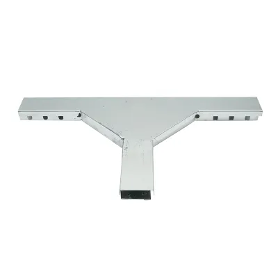 Ramificatie T orizontala din otel galvanizat pentru jgheab 25x50mm