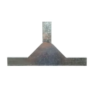 Ramificatie T orizontala din otel galvanizat pentru jgheab 25x50mm - imagine 3