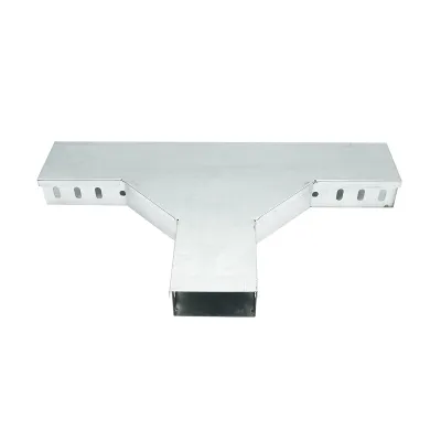 Ramificatie T orizontala din otel galvanizat pentru jgheab 50x100mm