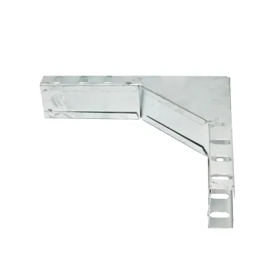 Cot vertical 90 grade de urcare din otel galvanizat pentru jgheab 25x50mm - imagine 4
