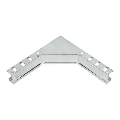 Cot vertical 90 grade de urcare din otel galvanizat pentru jgheab 25x50mm - imagine 2