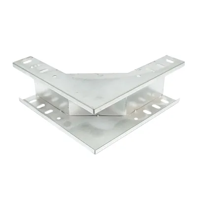Cot vertical 90 grade de urcare din otel galvanizat pentru jgheab 100x50mm - imagine 4