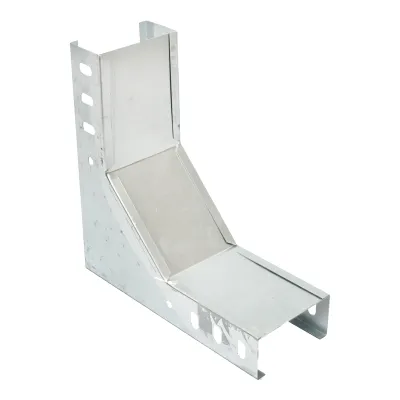 Cot vertical 90 grade de urcare din otel galvanizat pentru jgheab 100x50mm