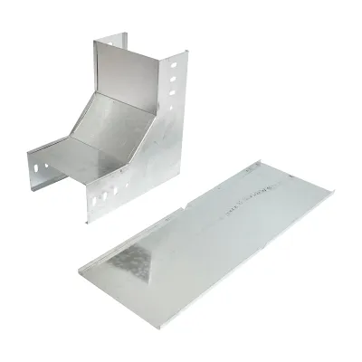 Cot vertical 90 grade de urcare din otel galvanizat pentru jgheab 100x200mm
