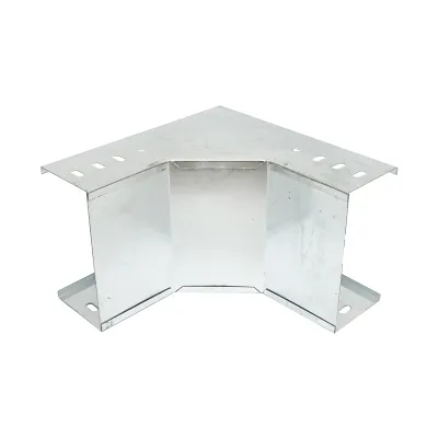 Cot vertical 90 grade de urcare din otel galvanizat pentru jgheab 100x200mm - imagine 3