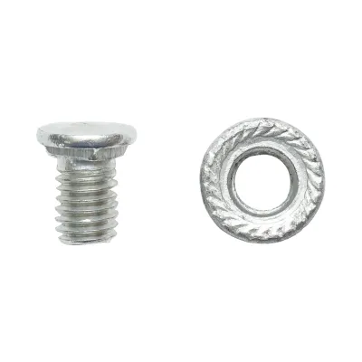 Set 100 suruburi cu piulita M8x12mm pentru element imbinare jgheab metalic - imagine 3