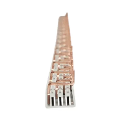 Pieptene, busbar trifazat 1m, 4P, 63A, 1.4x7mm pentru alimentare sigurante automate Longroad - imagine 6