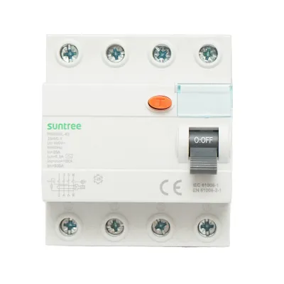 Intrerupator automata diferential 4P 25A 30mA 6kA, tip AC Suntree