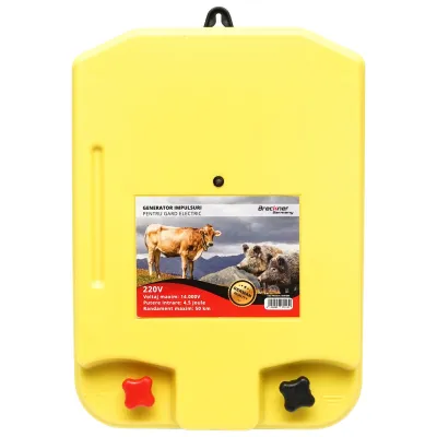 Aparat generator de impulsuri 220V 4.5 Joule, 50Km pentru gard electric Breckner Germany - imagine 3