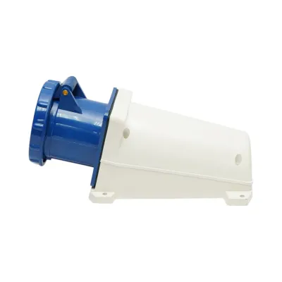 Priza industriala aplicata monofazica 220-250V, 63A-6h, 2P+PE IP67 Breckner Germany - imagine 3