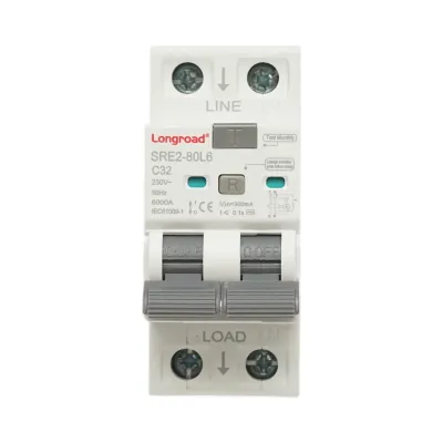 Intrerupator automat diferential RCBO 2P, 32A 230VAC, 300mA, 6kA SRE2-80L6 Longroad