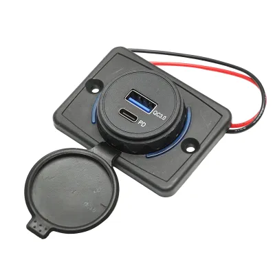 Incarcator auto universal dublu 12-24V, Tip C, USB Breckner Germany