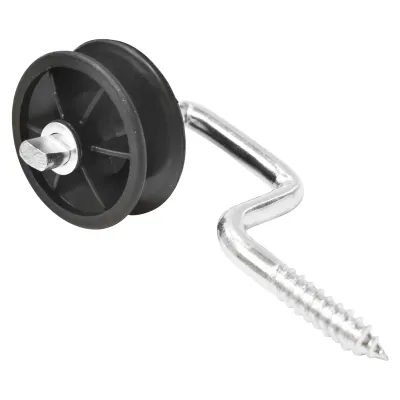 Izolator negru cu fanta fi 6.9mm 107x54mm gard electric Mezofarm - imagine 2